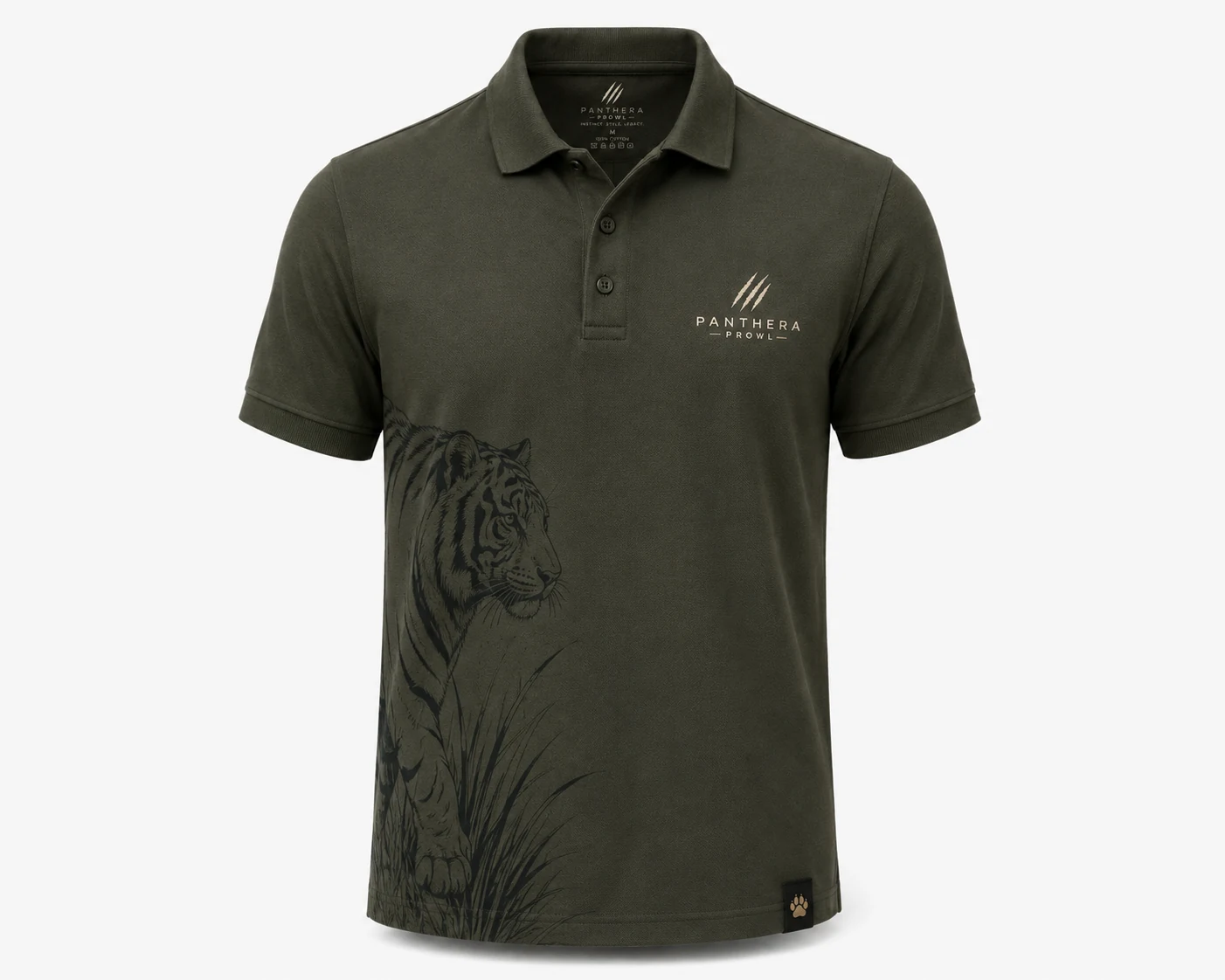 Tactical Moss Shadow Claw Polo T-Shirt