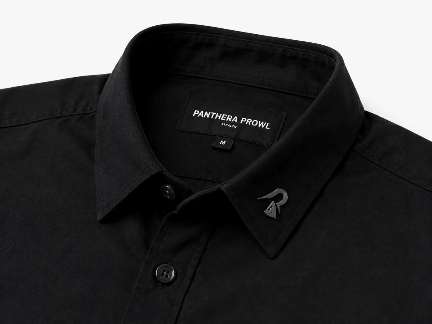 Obsidian Stealth Panther Tailored Shirt - Collar Insignia Pin